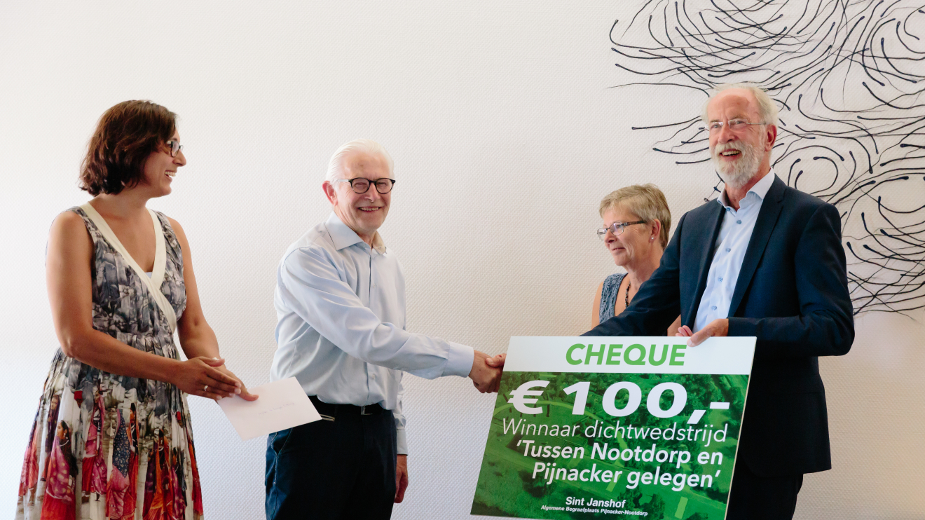 Winnaar Nic van Winden dichtwedstrijd Sint Janshof Pijnacker-Nootdorp