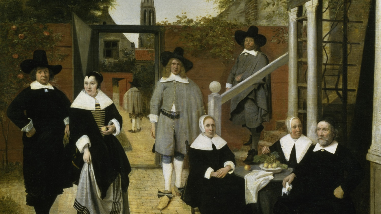 Pieter de Hooch Portret van een Delftse familie, circa 1657-1660