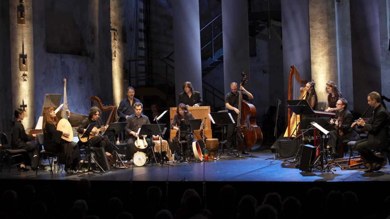 l'Arpeggiata treedt op tijdens het Delft Chamber Music Festival