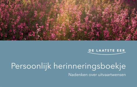 Voorkant Herinneringsboekje