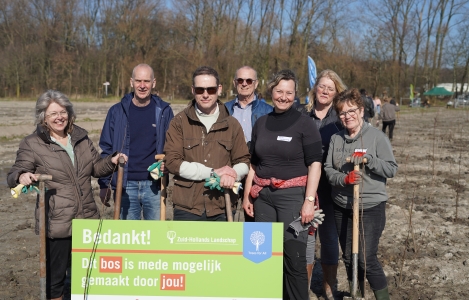 Bomen planten in de Bonnenpolder